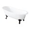 Aqua Eden Clawfoot Bathtubs, 56.88 L, 30.5 W, White/Oil Rubbed Bronze, Cast Iron VCT7D5731B5 - alternate 1